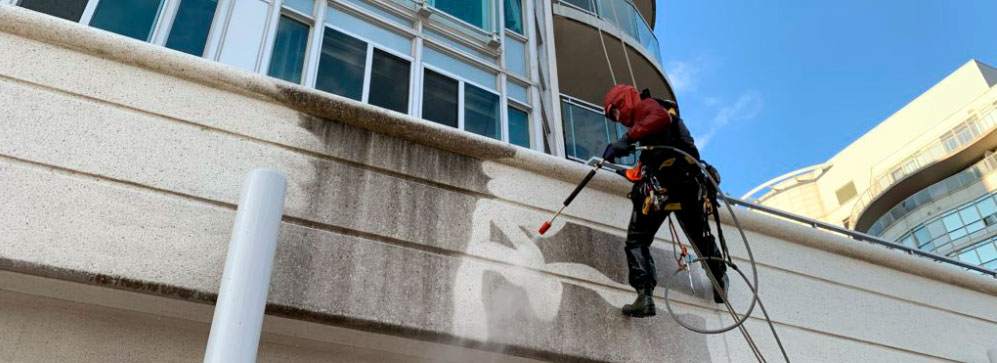 Мойа отштукатурованного фасада - Клининг Партнер. Фото, статьи